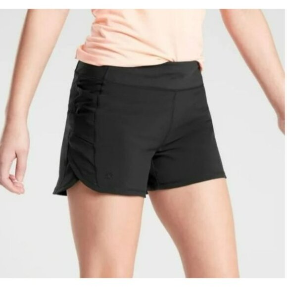 Athleta Girl Record Breaker 3” short Black S/7 - Picture 3 of 7